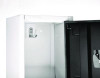 Steel Storage Locker, 3 Compartment, 12 x 12 x 72, Black