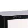 Steel Storage Locker, 4 Compartment, 12 x 12 x 72, Black Body/White Doors