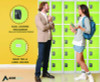 Steel Storage Locker, 6 Compartment, 12 x 12 x 72, Green