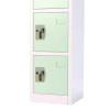 Steel Storage Locker, 6 Compartment, 12 x 12 x 72, Misty Green