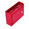 Medium Size Steel Multi-Purpose Secure Drop Box, 9.8 x 3.4 x 7.5, Red