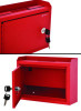 Medium Size Steel Multi-Purpose Secure Drop Box, 9.8 x 3.4 x 7.5, Red