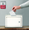 Medium Size Steel Multi-Purpose Secure Drop Box, 9.8 x 3.4 x 7.5, White