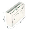Medium Size Steel Multi-Purpose Secure Drop Box, 9.8 x 3.4 x 7.5, White