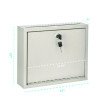 Large Size Steel Multi-Purpose Secure Drop Box, 12 x 3 x 10, Beige