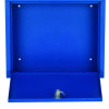 Large Size Steel Multi-Purpose Secure Drop Box, 12 x 3 x10, Blue