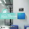Large Size Steel Multi-Purpose Secure Drop Box, 12 x 3 x10, Blue