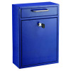 Large Ultimate Secure Drop Box Wall Mounted Mail Box, 11.2 x 4.7 x 16.2, Blue