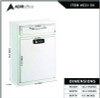 Large Secure Drop Box Wall Mounted Locking Mail Box With Key And Combination Lock, 11.2 x 4.7 x 16.2, White