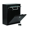 Medium Ultimate Wall Mounted Mail Box, 10.4 x 4.5 x 12, Black