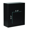 Medium Ultimate Wall Mounted Mail Box, 10.4 x 4.5 x 12, Black