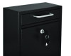 Medium Ultimate Wall Mounted Mail Box, 10.4 x 4.5 x 12, Black