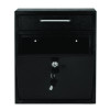 Medium Ultimate Wall Mounted Mail Box, 10.4 x 4.5 x 12, Black