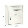 Medium Ultimate Wall Mounted Mail Box, 10.4 x 4.5 x 12, White