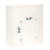 Medium Ultimate Wall Mounted Mail Box, 10.4 x 4.5 x 12, White