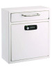 Medium Secure Drop Box Wall Mounted Locking Mail Box With Key And Combination Lock, 10.51 x 4.72 x 12, White