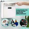 Medium Secure Drop Box Wall Mounted Locking Mail Box With Key And Combination Lock, 10.51 x 4.72 x 12, White