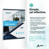 Wall Mount Side-Loading Acrylic Sign Holders, 8 x 11, Clear Frame, 6/Pack