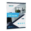 Wall Mount Side-Loading Acrylic Sign Holders, 8 x 11, Clear Frame, 6/Pack