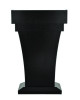 Wood Stand-Up Podium Lectern Speaker Stand With Drawer And Storage Area, 27.55 x 14 x 43.3, Black
