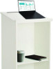 Wood Stand-Up Podium Lectern Speaker Stand, 23 x 15 x 45.8, White