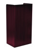 Wood Mobile Presentation Lectern Speaker Stand With Shelves, 22.44 x 16.53 x 45.98, Mahogany