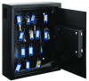 Steel Digital Lock Key Cabinet, 40-Key, 13 x 4 x 14.3, Stainless Steel 304, Black