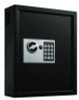 Steel Digital Lock Key Cabinet, 40-Key, 13 x 4 x 14.3, Stainless Steel 304, Black