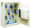 Steel Digital Lock Key Cabinet, 40-Key, 13 x 4 x 14.3, Stainless Steel 304, White