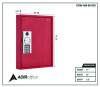 Steel Digital Lock Key Cabinet, 60-Key, 13 x 2.6 x 17, Stainless Steel 304, Red