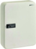 Steel Heavy-Duty Key Cabinet With Combination Lock, 30-Key, 6.4 x 3 x 8, Stainless Steel 304, White