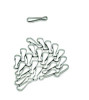 Plastic Identification Key Tags, White, 100/Pack