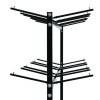 Steel Folding Chair Two-Tier Utility Cart, Metal, 1,000 Lb Capacity, 33 x 65 x 68.5, Black