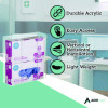 Acrylic Glove Dispenser, Double Box Capacity, 10.2 x 3.5 x 10.8, Clear