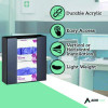 Acrylic Glove Dispenser, Double Box Capacity, 10.2 x 3.5 x 10.8, Black