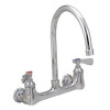 Workforce Standard Duty Faucet, 7.88" Height/3" Reach, Chrome-Plated Brass