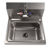 Stainless Steel Hand Sink With Faucet, 14" l x 10" w x 5" d