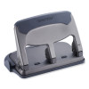 40-Sheet Ez Squeeze Antimicrobial Protected Heavy-Duty Three-Hole Punch, 9/32" Holes, Gray