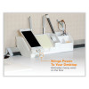 Konnect Desk Organizer And Cable Management 14-Piece Kit, Plastic, White