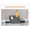 Konnect Desk Organizer And Cable Management 17-Piece Kit, Plastic, Gray