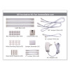 Led Dimmable Under Counter Lighting With Motion Sensor And Magnetic Option Three-Bar Kit, 0.78"w x 12"d x 0.39"h, Gray