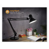 Swing Arm Desk Lamp, Multi-Pivot Neck, 28.35" High, Black Base