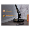 Swing Arm Desk Lamp, Multi-Pivot Neck, 28.35" High, Black Base