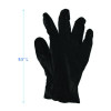 396 Series Disposable General-Purpose Nitrile Gloves, Powder-Free, X-Small, 4.4 Mil Thick, 9.5" Long, Black, 100/Box,10 Bx/Ct