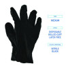 396 Series Disposable General-Purpose Nitrile Gloves, Powder-Free, X-Small, 4.4 Mil Thick, 9.5" Long, Black, 100/Box,10 Bx/Ct