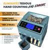 C300 Series Coin Sorter/Counter For Pennies, Nickels, Dimes, Quarters And Dollars, 300 Coins/Min, 11" x 11" x 10", Gray