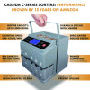 C300 Series Coin Sorter/Counter For Pennies, Nickels, Dimes, Quarters And Dollars, 300 Coins/Min, 11" x 11" x 10", Gray
