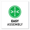 Dry-Erase Markerboard Activity Tables, Rectangular, 48" x 24" x 19" To 29", White Top, Black Legs, 4/Pallet