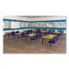 Markerboard Activity Tables, Rectangular, 60" x 24" x 19" To 29", White Top, Black Legs, 4/Pallet