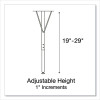 Dry Erase Markerboard Activity Tables, Round, 42" x 19" To 29", White Top, Black Legs, 4/Pallet
